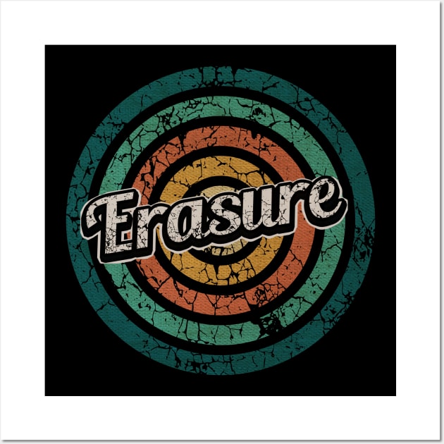 Erasure // Retro Circle Crack Vintage Wall Art by People Mask